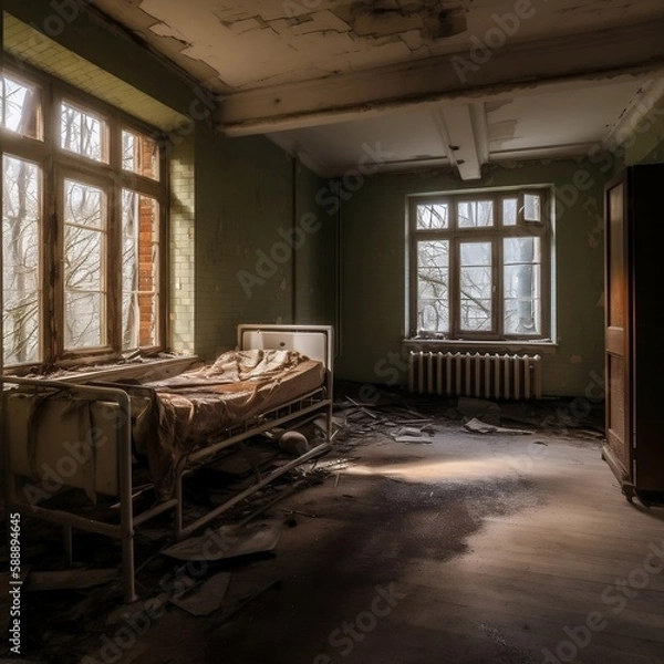 Obraz Old abandoned hospital