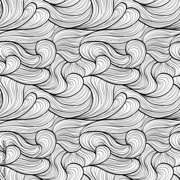 Obraz Бесшовный черно-белый асбтрактный фон