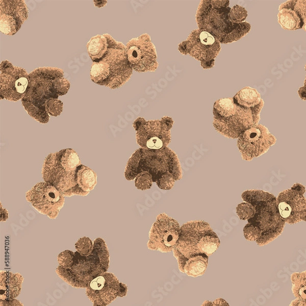 Obraz TEDDY BEAR PATTERN 17