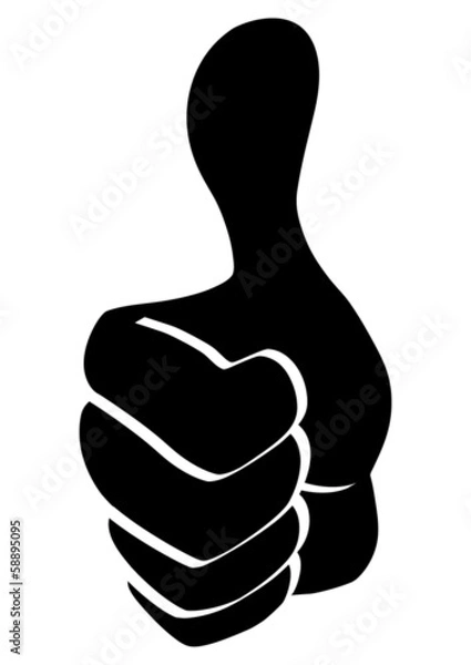 Fototapeta thumb up gesture