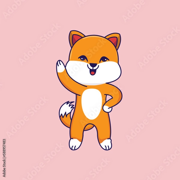 Fototapeta Cat say hello