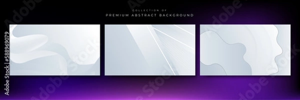 Fototapeta Geometric shapes abstract modern technology background design. Vector abstract graphic presentation design banner pattern wallpaper background web template red
