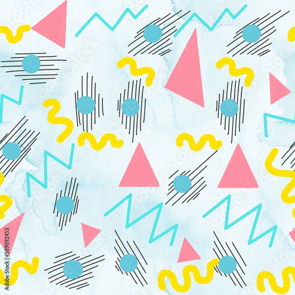 Obraz Abstract Pattern Background Hand Drawn Illustration