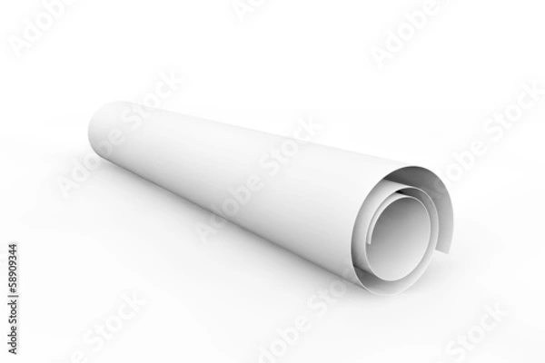 Fototapeta Pusta rolka papieru