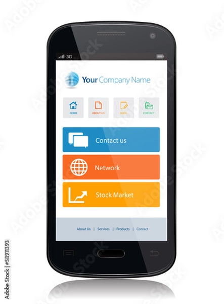 Obraz Smartphone App Technology