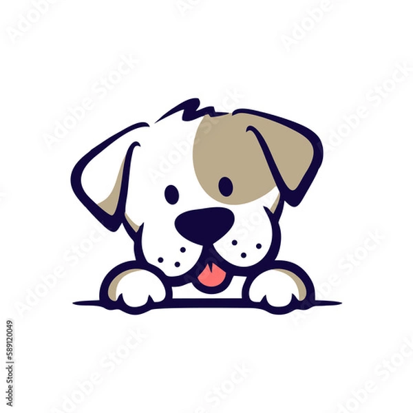 Obraz dog logo vector