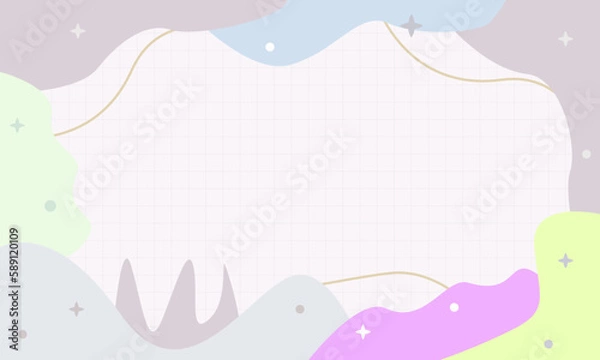 Obraz Cute background template. Vector illustration.
