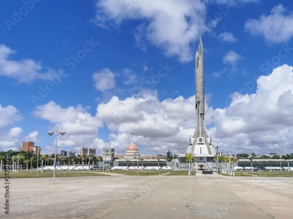 Obraz Exterior Panoramic view at the Memorial in honor of Doctor António Agostinho Neto, first president of Angola and liberator of the Angolan people