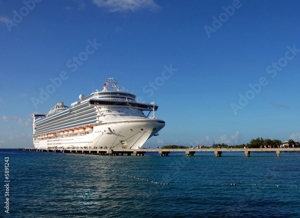 Obraz Cruise ship in the Caribbean