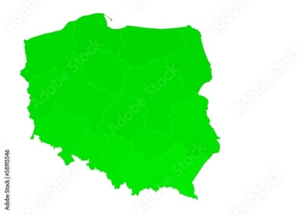 Obraz Mapa Polski