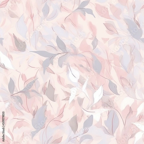 Fototapeta Seamless repeating pattern - beautiful floral pattern