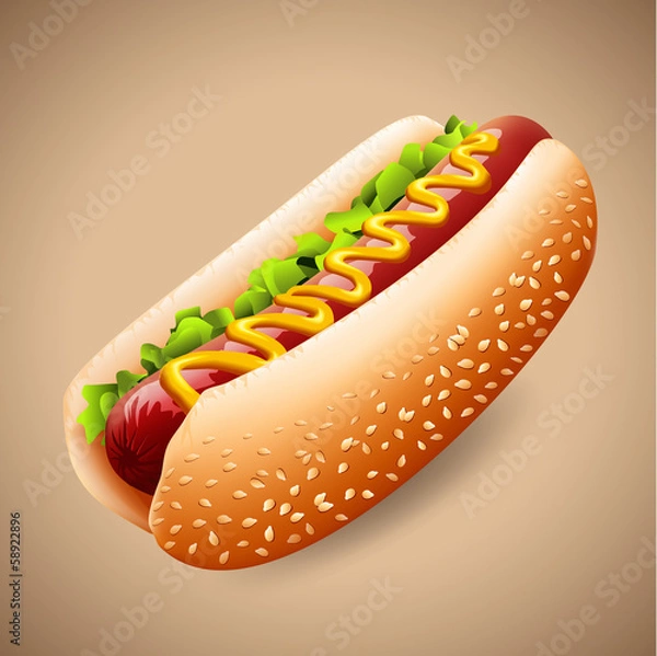 Fototapeta hot dog