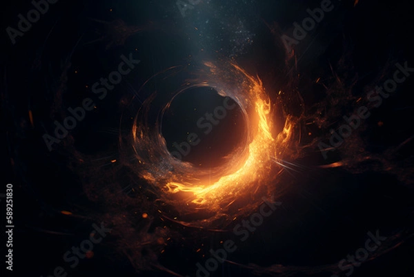 Fototapeta Supermassive Black Hole, Generative AI