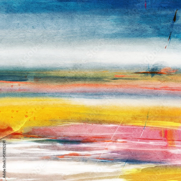 Fototapeta Abstract impressionism. Landscape