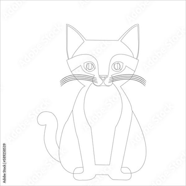 Obraz cat with a bow