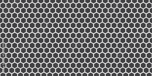 Obraz Hexagons background solid PNG