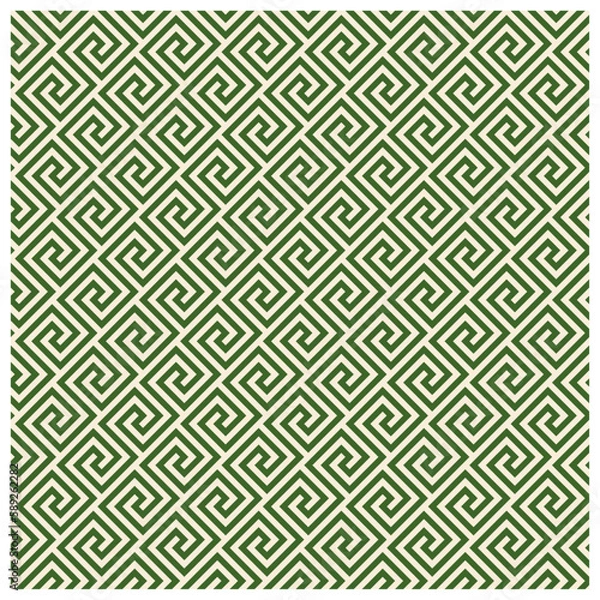 Fototapeta Meander seamless (menderes) is a decorative pattern constructed from a continuous line. The Meandros design in ancient Greek art.