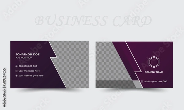 Fototapeta business card design,modern business card design,creative and clean,vectore template