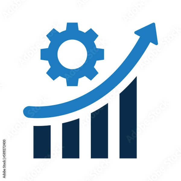 Fototapeta Productivity, Efficiency, Performance Icon.