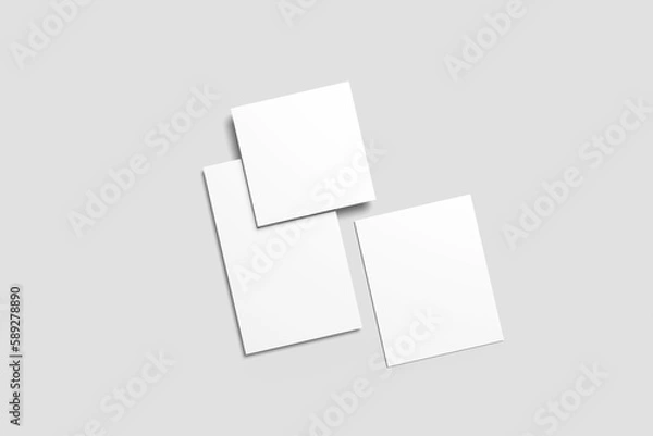 Fototapeta Social Media Display Mockup for showcasing your UI design to clients