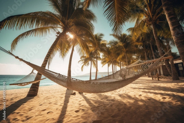 Obraz Serene Beach Resort Hammock