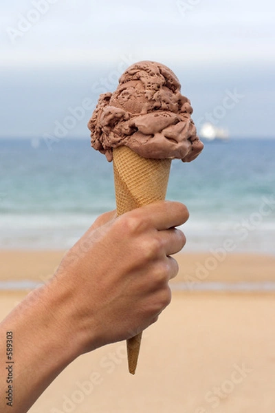 Obraz helado de chocolate