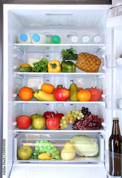 Obraz Refrigerator full of food