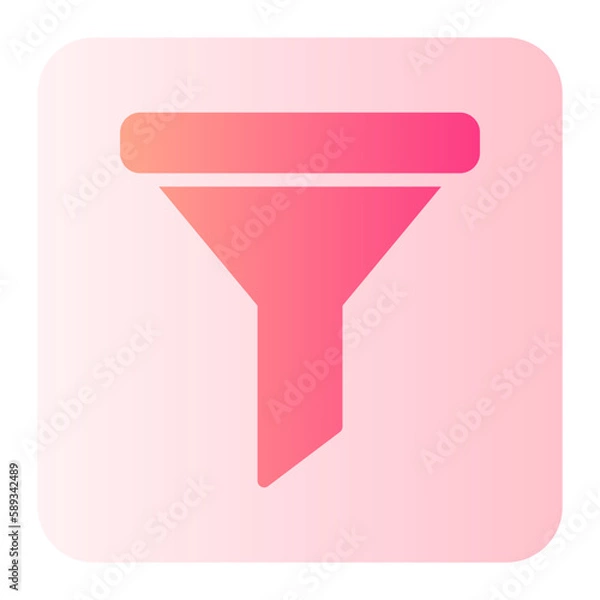Fototapeta funnel gradient icon
