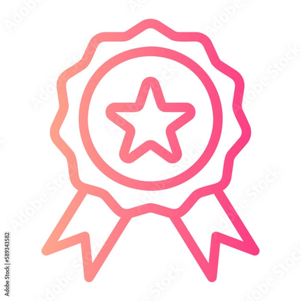 Fototapeta award gradient icon