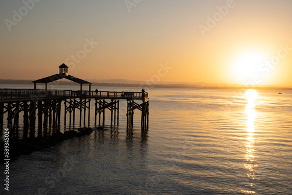 Obraz Sunrise on the Pier