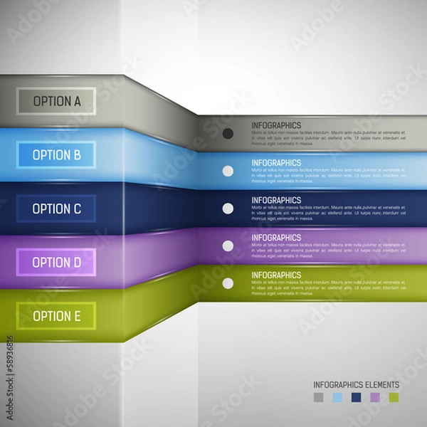 Fototapeta Infographics Design template