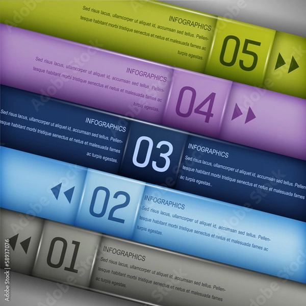 Fototapeta Modern Infographics template