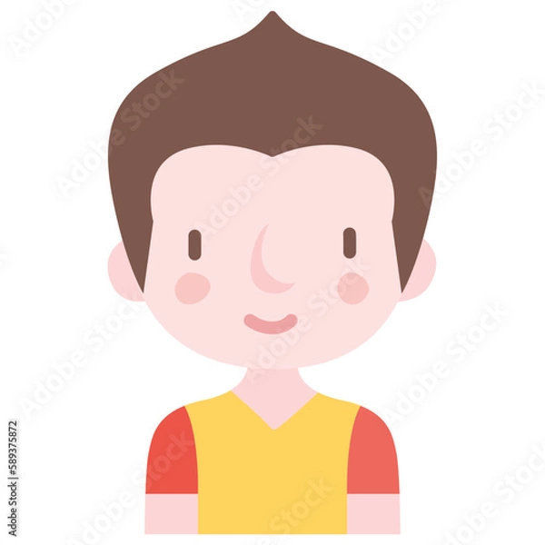 Fototapeta boy avatar flat icon