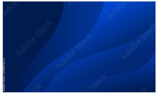 Fototapeta Blue abstract wave background for poster, banner, flayer, presentation, web, etc