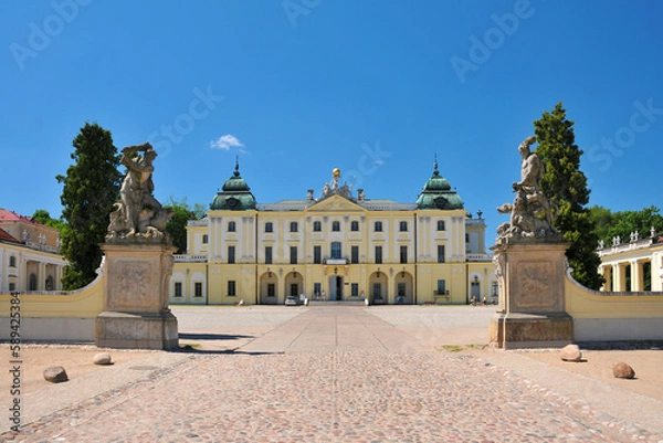Fototapeta Bialystok - the largest city in northeastern Poland and the capital of the Podlaskie Voivodeship. Branicki Palace, also known as the Polish Versailles.