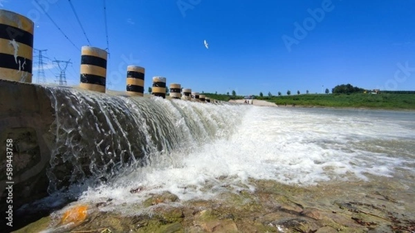 Obraz waterfall on the river