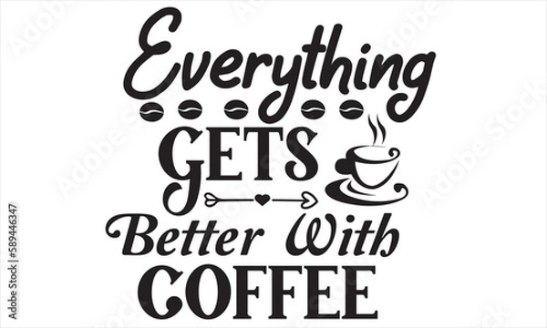 Obraz coffee svg design