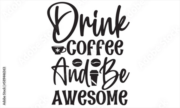 Obraz coffee svg design