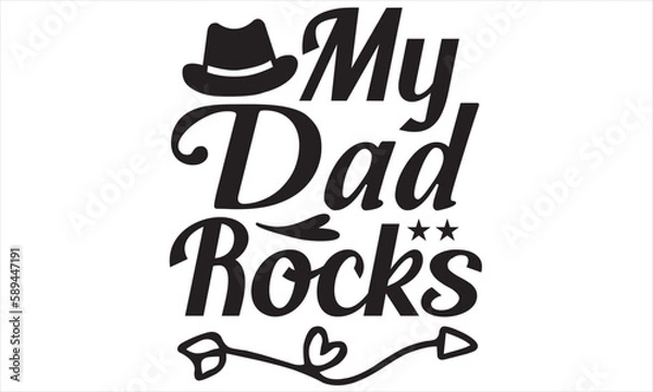 Obraz Dad Svg Design
