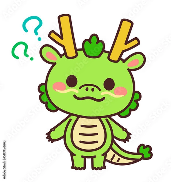 Obraz 辰のかわいいキャラクター　？　イラスト素材