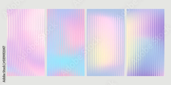Fototapeta Fluid gradient background vector. Cute and minimalist style posters, Photo frame cover with pastel colorful geometric shapes and liquid color. Modern wallpaper design for social media, idol poster.