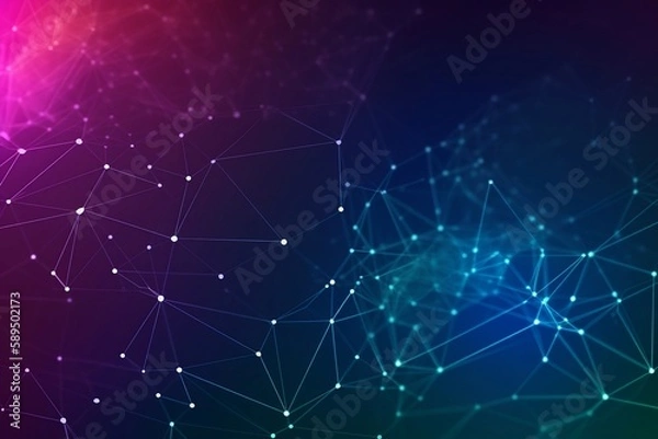 Fototapeta A Free Vector Gradient Background for Network Connections