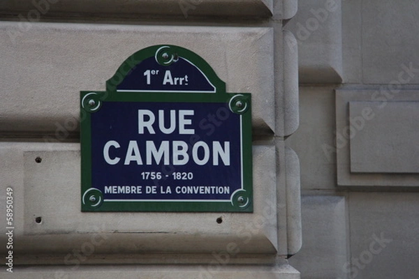 Obraz Rue Cambon