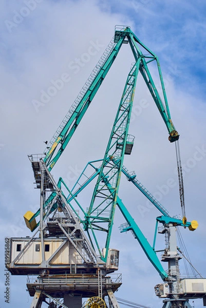 Obraz crane on the dock