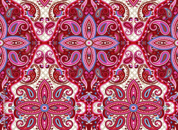 Obraz Textile and digital seamless pattern design 