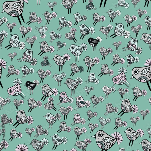 Obraz seamless pattern with birds