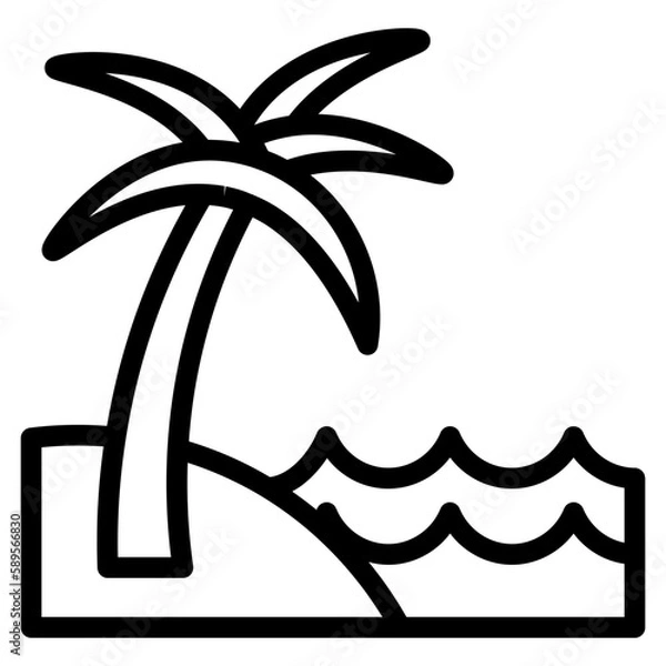 Fototapeta beach line 