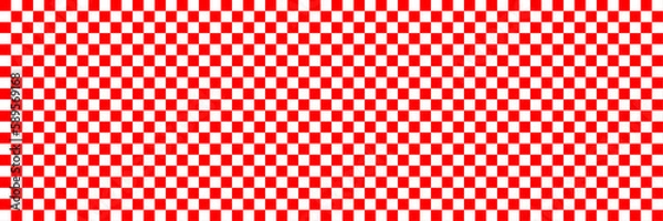 Fototapeta 赤と白の市松模様