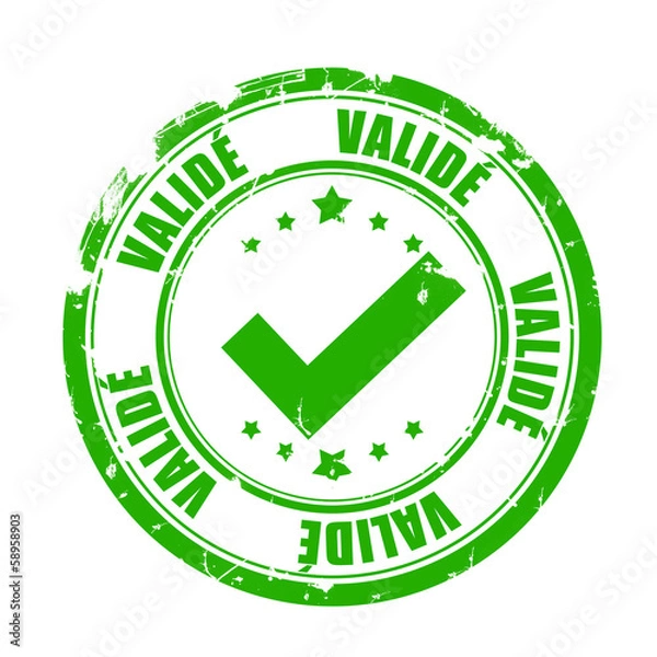 Fototapeta icône validé - checkbox