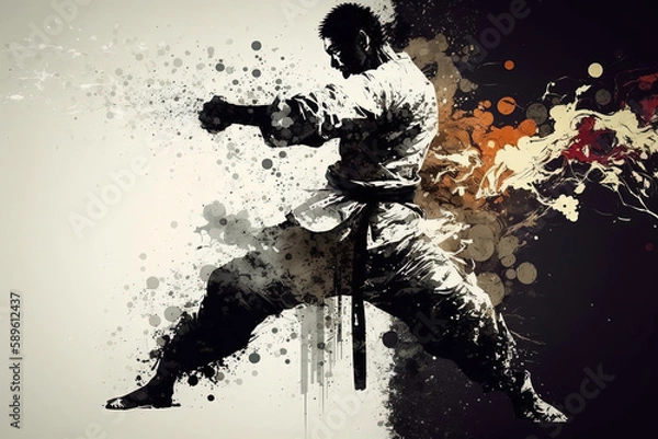 Obraz Martial Arts Master. Karate wallpaper